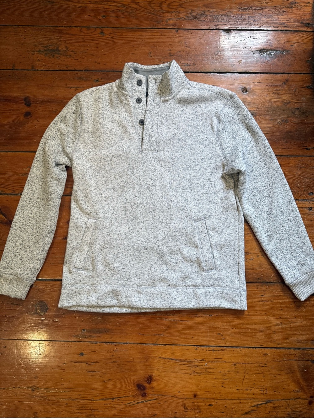 Banana Republic Light Gray Heathered Pullover